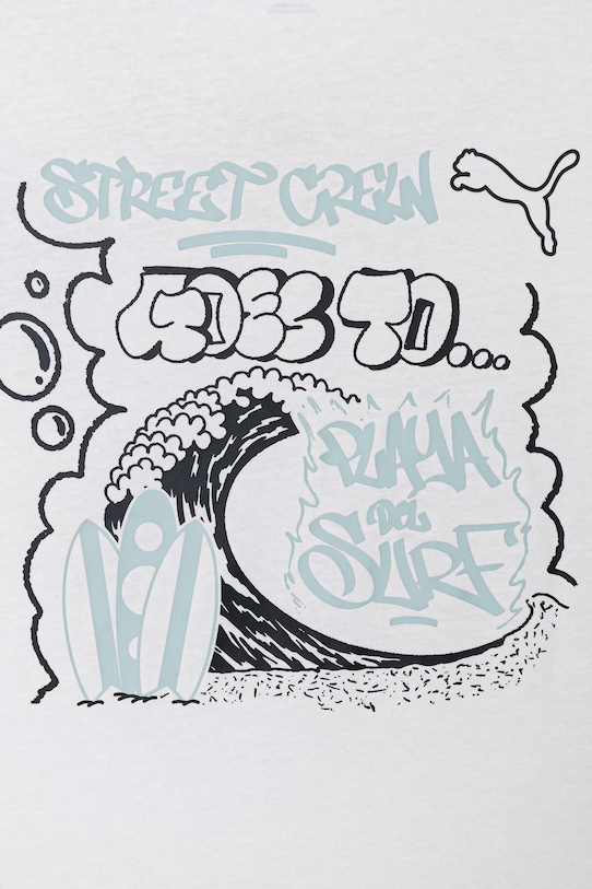 Chłopiec Puma T-shirt dziecięcy bawełniany MID90s 692119 biały