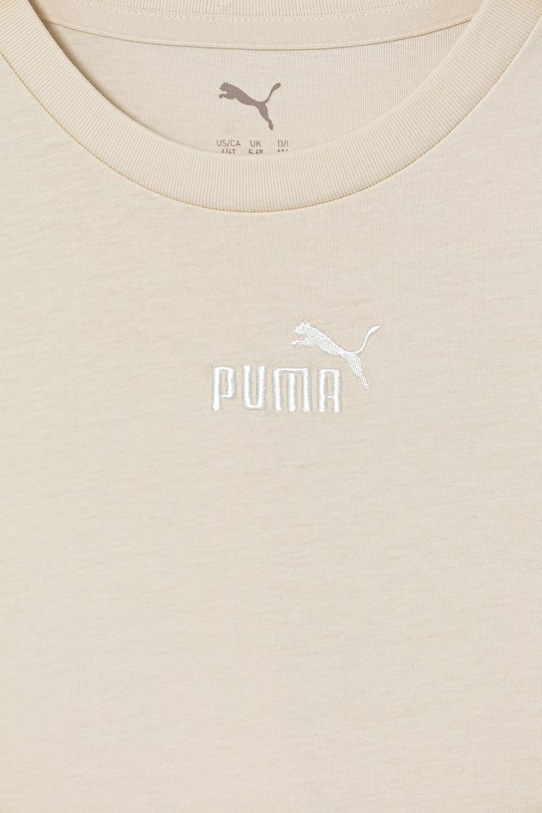 Αγορίστικα Παιδικό βαμβακερό μπλουζάκι Puma ESS Small No.1 Logo 692975 μπεζ