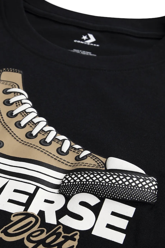 Chłopiec Converse t-shirt dziecięcy 9CH948 czarny