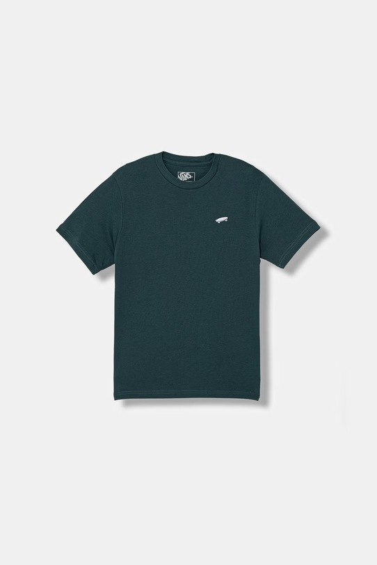 Detské bavlnené tričko Vans nášivka modrá VN000P5SFRJ1