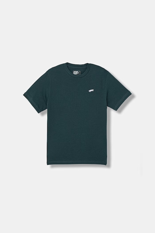 Detské bavlnené tričko Vans nášivka modrá VN000P5SFRJ1