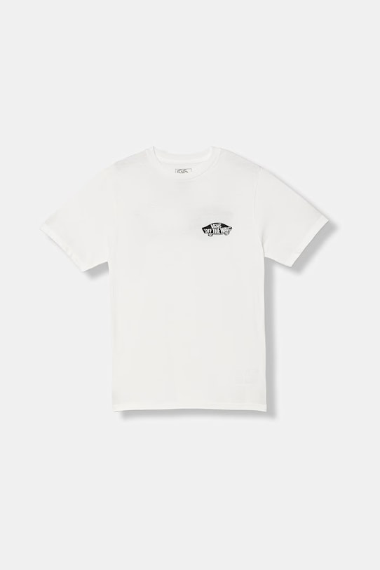 Dětské bavlněné tričko Vans VN000T30WHT1 bílá SS26