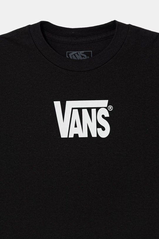 Chlapec Detské bavlnené tričko Vans VN000T4VBLK1 čierna