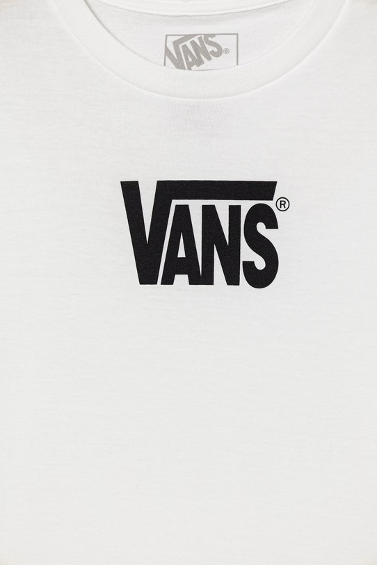 Chlapec Detské bavlnené tričko Vans VN000T4VWHT1 biela
