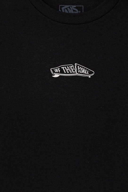 Dječaci Dječja pamučna majica kratkih rukava Vans VN000TN5BLK1 crna