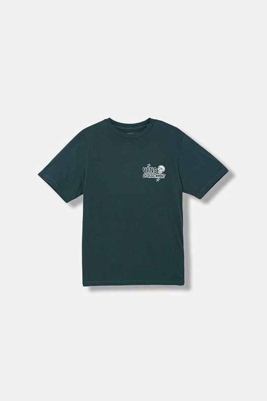 Detské bavlnené tričko Vans bavlna tyrkysová VN000VX8FRJ1