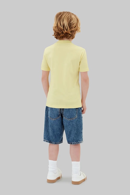 Fiú Calvin Klein Jeans t-shirt gyerek pamut 2-es csomag LVCKSJA45B.104.116.PPY2 sárga