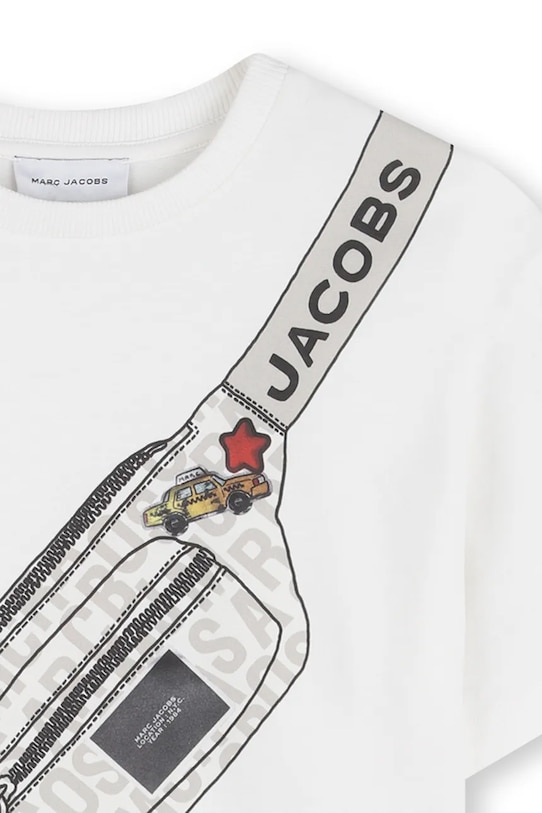 Chlapec Detské bavlnené tričko Marc Jacobs W60763.94.108 béžová