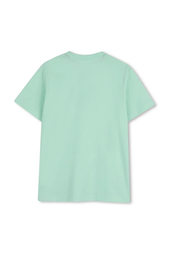 Παιδικό βαμβακερό μπλουζάκι HUGO G01014.162.174 τιρκουάζ SS26