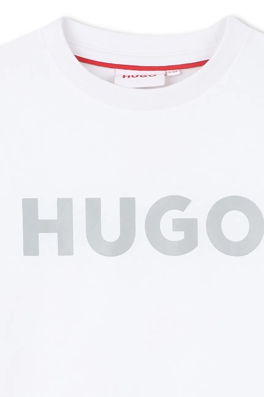 Мальчик Детская хлопковая футболка HUGO G01016.102.108 белый