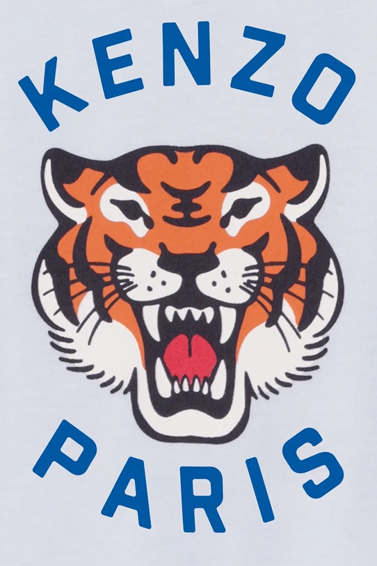 Αγορίστικα Μωρό βαμβακερό μπλουζάκι Kenzo Kids K61721.71.81 μπλε