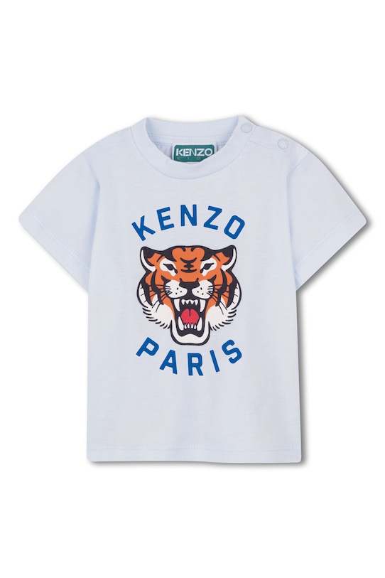 Pamučna majica kratkih rukava za bebe Kenzo Kids print plava K61721.86.102