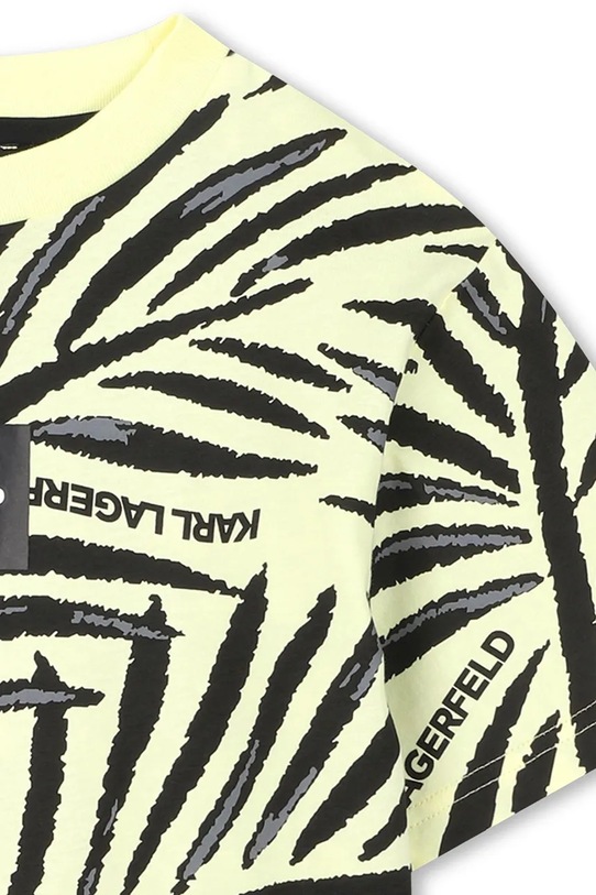 Detské bavlnené tričko Karl Lagerfeld žltá Z31104.162.174