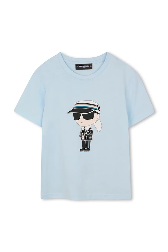 Karl Lagerfeld kratka majica otroška bombažna Z31096.162.174 modra SS26