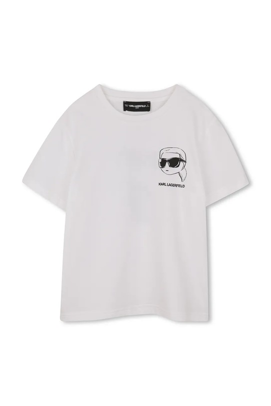 Karl Lagerfeld t-shirt in cotone per bambini cotone bianco Z31103.162.174