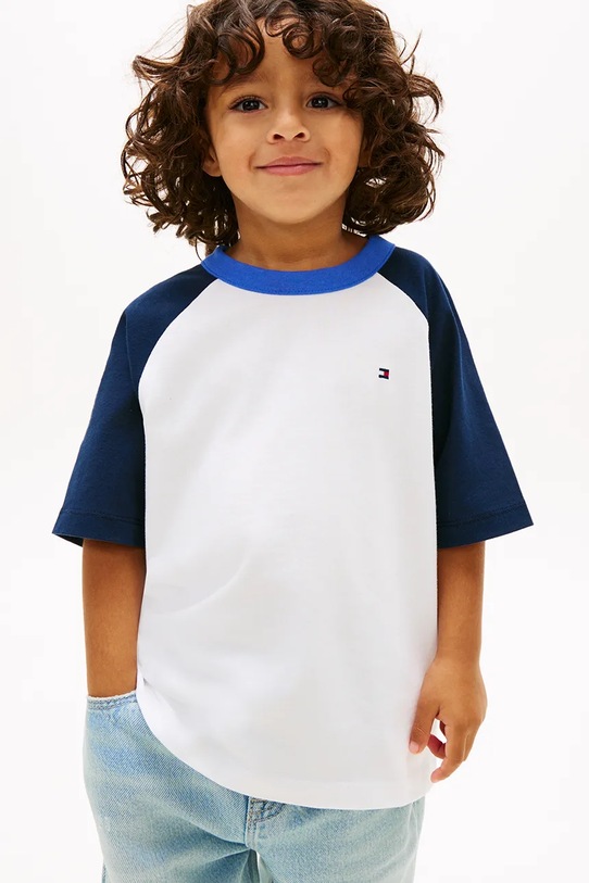 Tommy Hilfiger T-shirt dziecięcy bawełniany biały KB0KB10297.92.116.PPY2