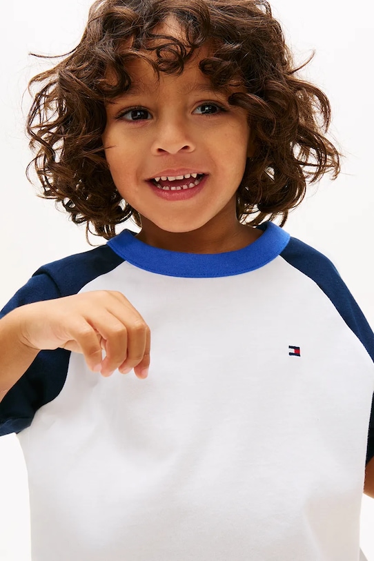 Tommy Hilfiger T-shirt dziecięcy bawełniany KB0KB10297.92.116.PPY2 biały