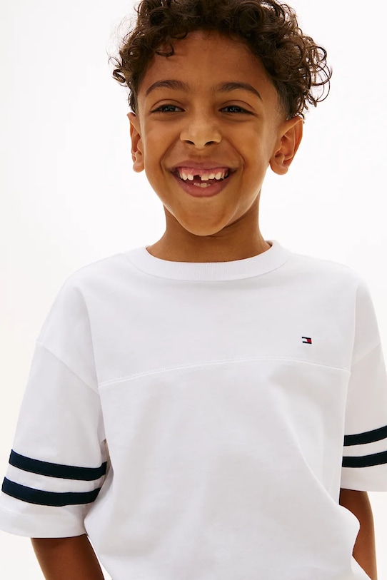 Tommy Hilfiger T-shirt dziecięcy bawełniany KB0KB10299.128.176.PPY2 biały