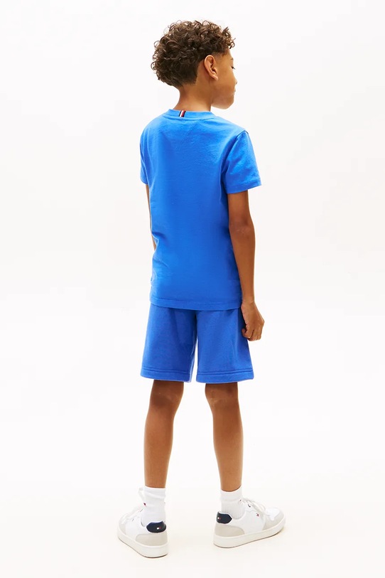 Tommy Hilfiger t-shirt dziecięcy bawełniany niebieski KB0KB10263.128.176.PPY2
