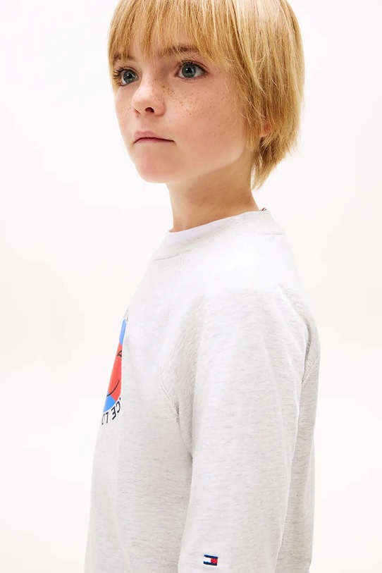 Tommy Hilfiger T-shirt dziecięcy bawełniany KB0KB10269.104.116.PPY2 szary