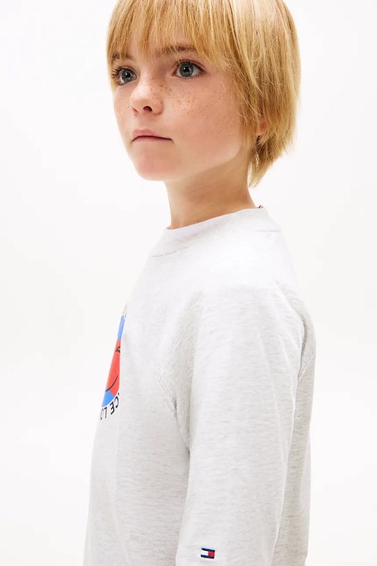 Tommy Hilfiger T-shirt dziecięcy bawełniany KB0KB10269.104.116.PPY2 szary