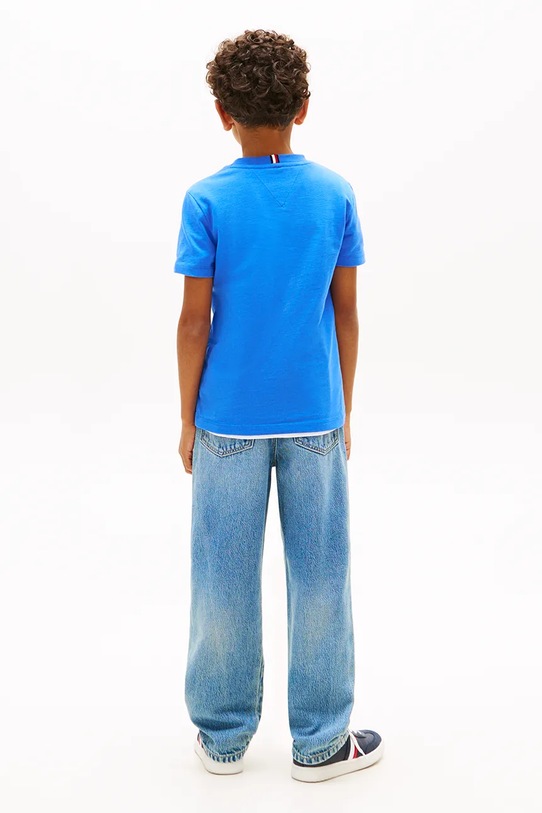 Tommy Hilfiger tričko dětské bavlněné modrá KB0KB10275.128.176.PPY2