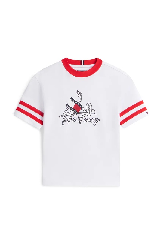 Tommy Hilfiger tričko detské bavlnené KB0KB10279.98.116.PPY2 biela SS26