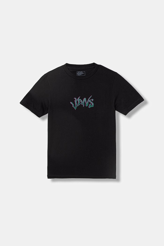 Vans T-shirt παιδικό βαμβακερό VN000TCCBLK1 μαύρο SS26