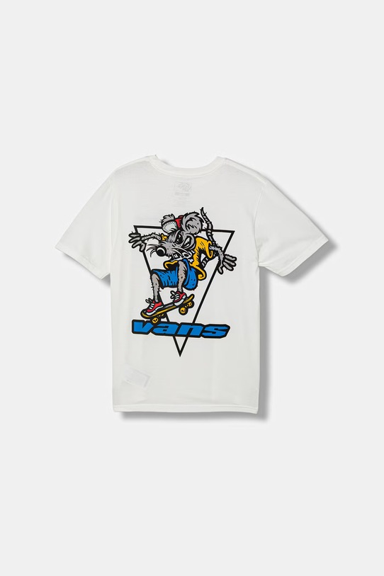 Vans t-shirt παιδικό βαμβακερό VN000VWBWHT1 λευκό SS26