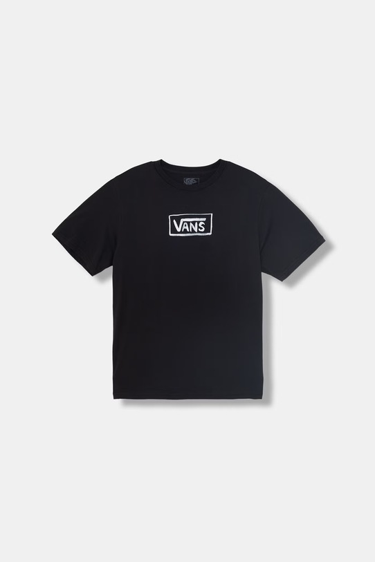 Vans t-shirt dziecięcy bawełniany czarny VN000TC9BLK1