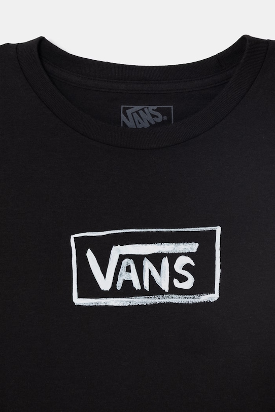 Chłopiec Vans t-shirt dziecięcy bawełniany VN000TC9BLK1 czarny