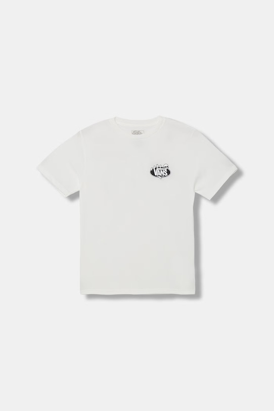 Vans t-shirt dziecięcy bawełniany biały VN000VW4WHT1