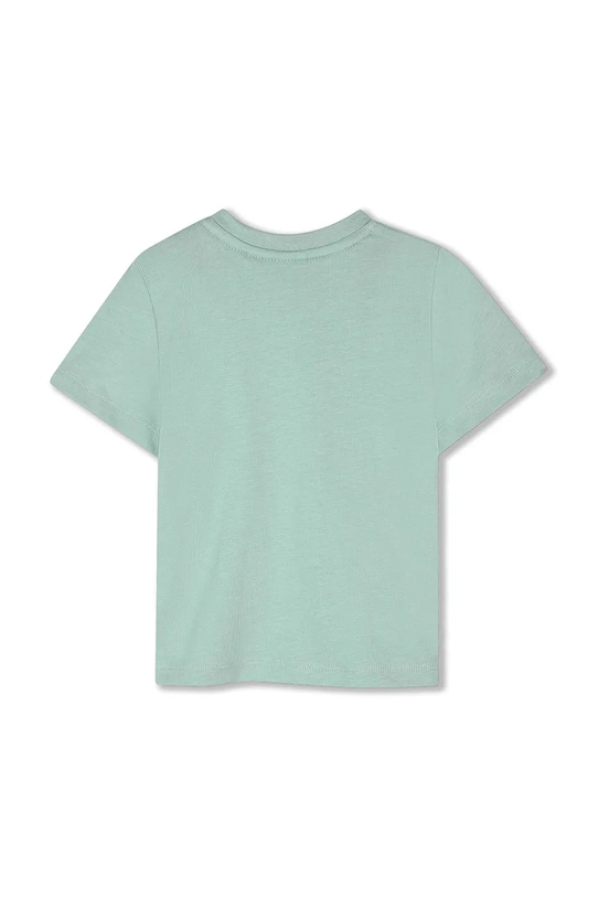 Otroška bombažna majica BOSS J52712.74.81 turkizna SS26