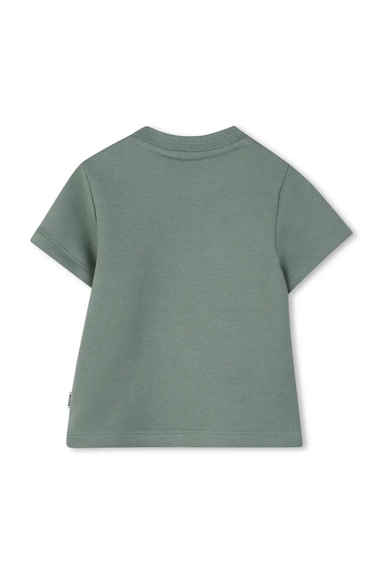 Pamučna majica kratkih rukava za bebe BOSS J52885.86.94 zelena SS26