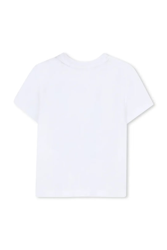 Μωρό βαμβακερό μπλουζάκι BOSS J52889 λευκό SS26