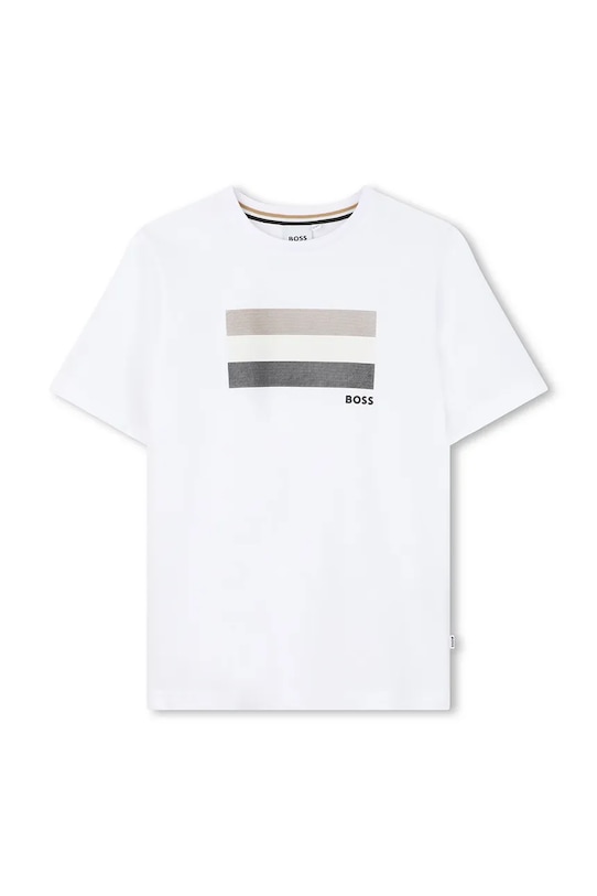 Detské bavlnené tričko BOSS bavlna biela J52979.114.150