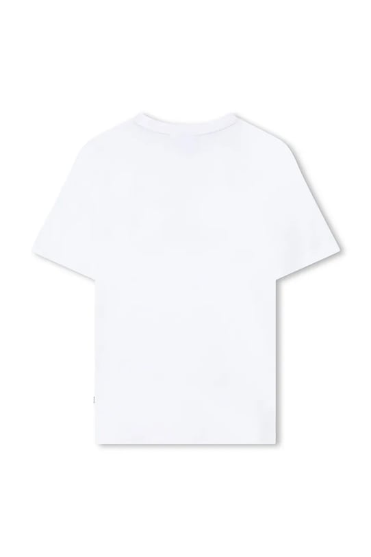 Detské bavlnené tričko BOSS J52979.114.150 biela SS26