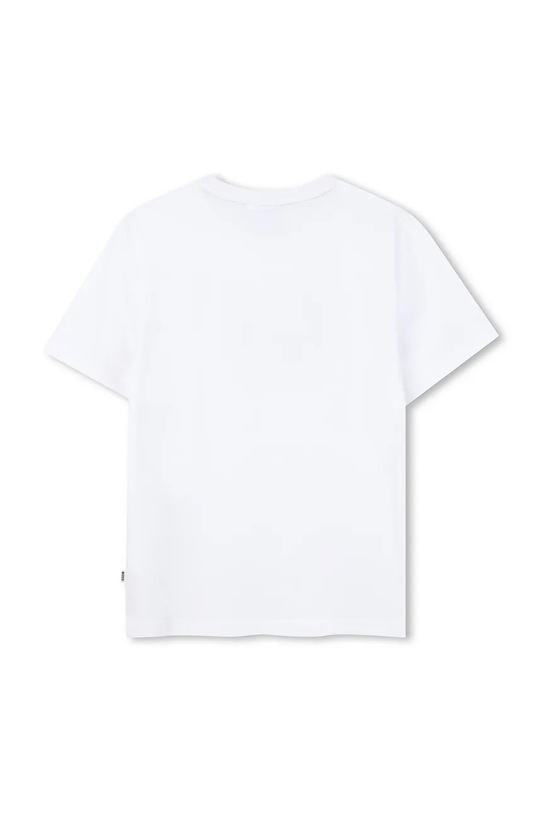 Detské bavlnené tričko BOSS J52980.162.174 biela SS26