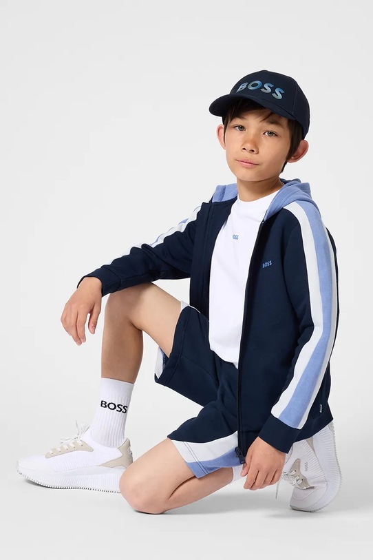 Otroška bombažna kratka majica BOSS J52987.162.174 bela