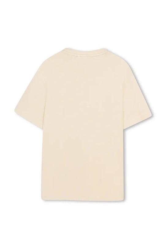 Αγορίστικα Παιδικό βαμβακερό μπλουζάκι BOSS J52988.102.108 μπεζ