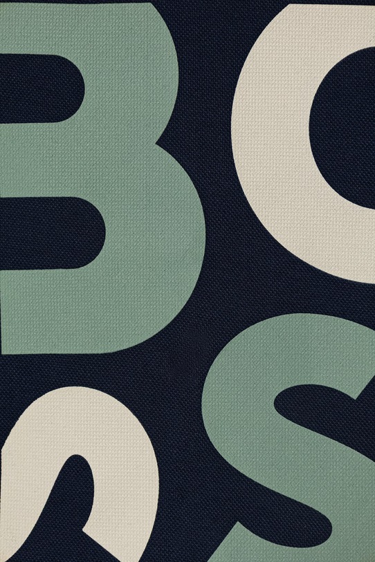 Chłopiec BOSS t-shirt bawełniany dziecięcy J52990.102.108 granatowy