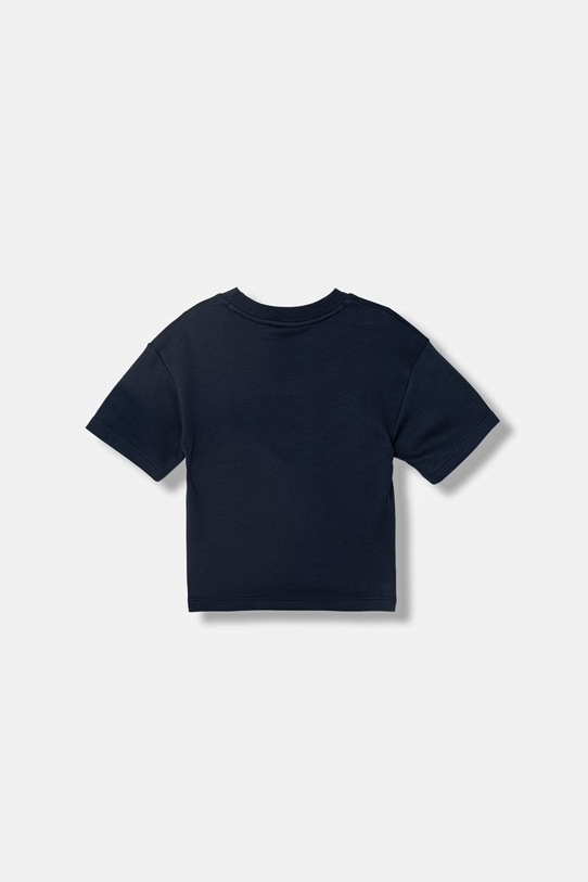 Dječja pamučna majica kratkih rukava BOSS J52990.114.150 mornarsko plava SS26