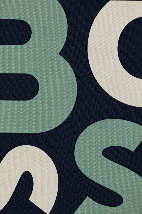 Dječaci Dječja pamučna majica kratkih rukava BOSS J52990.114.150 mornarsko plava