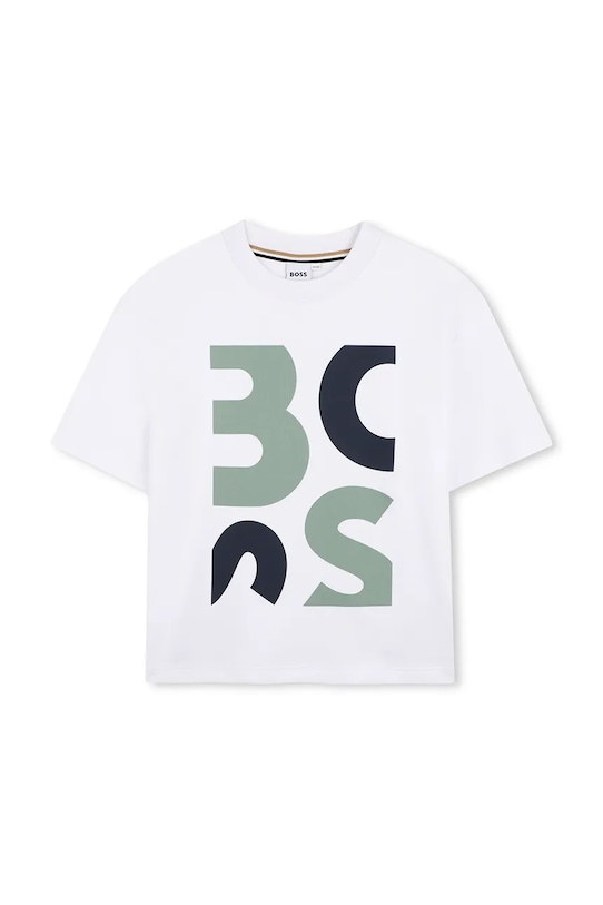 BOSS t-shirt in cotone per bambini cotone bianco J52990.162.174