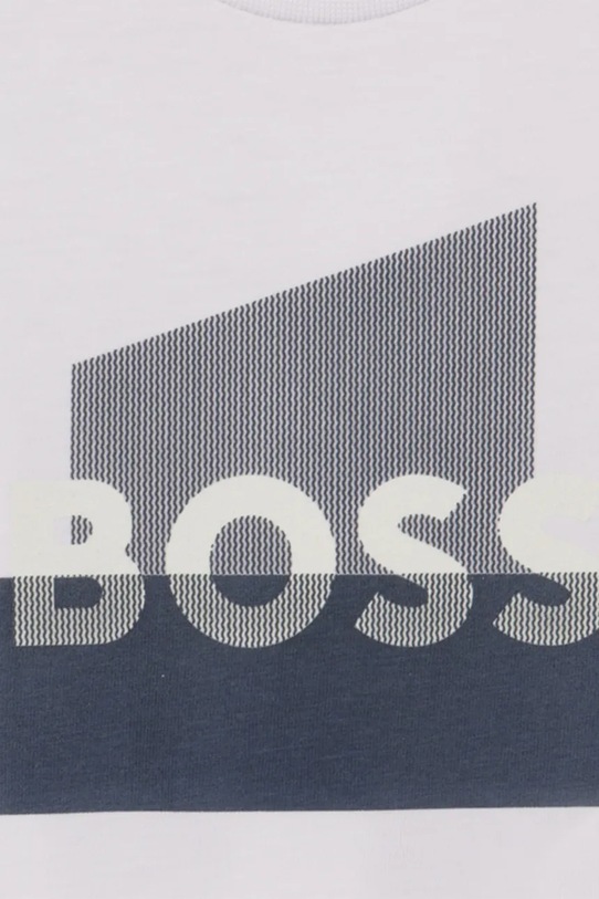 Chlapec Detské bavlnené tričko BOSS J52879.74.81 biela