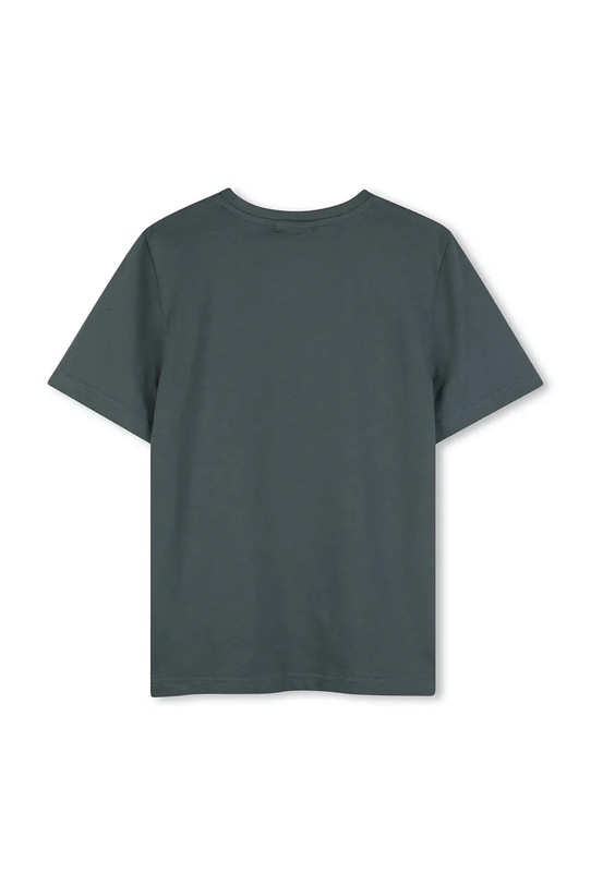 Παιδικό βαμβακερό μπλουζάκι BOSS J52978.102.108 πράσινο SS26