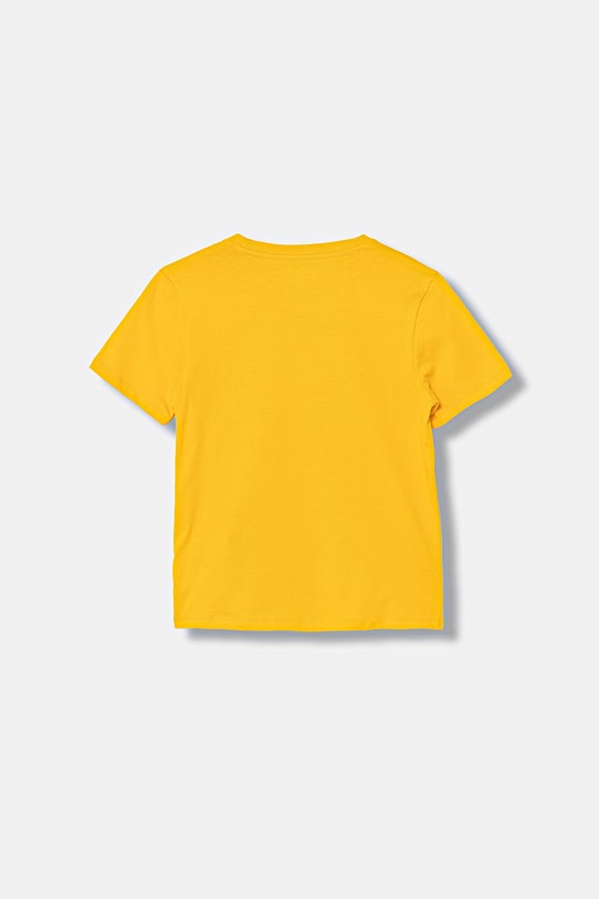 Guess t-shirt bawełniany dziecięcy L6GI00.K8HM4.PPY2.M żółty SS26