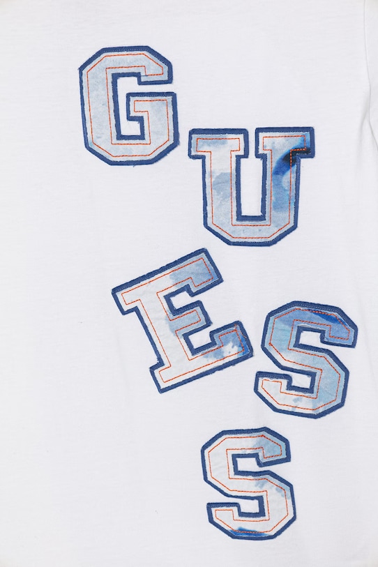 Chłopiec Guess t-shirt bawełniany dziecięcy L6GI02.K8HM4.PPY2.M biały