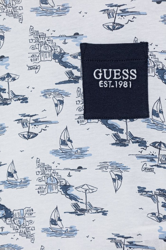 Chlapec Detské bavlnené tričko Guess N6GI03.K8HM4.PPY2.M biela