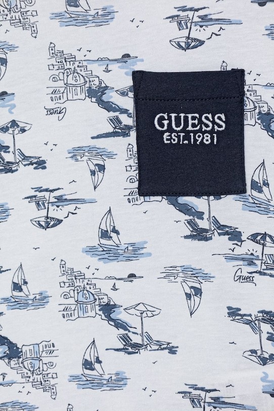 CHLAPEC Dětské bavlněné tričko Guess N6GI03.K8HM4.PPY2.M bílá